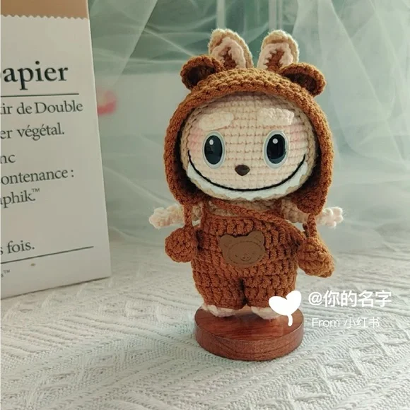 Crochet Labubu Doll-Unique Stuffed Toy-Cute Delicate Crochet Doll-Gift for Kids - Picture 3 of 10